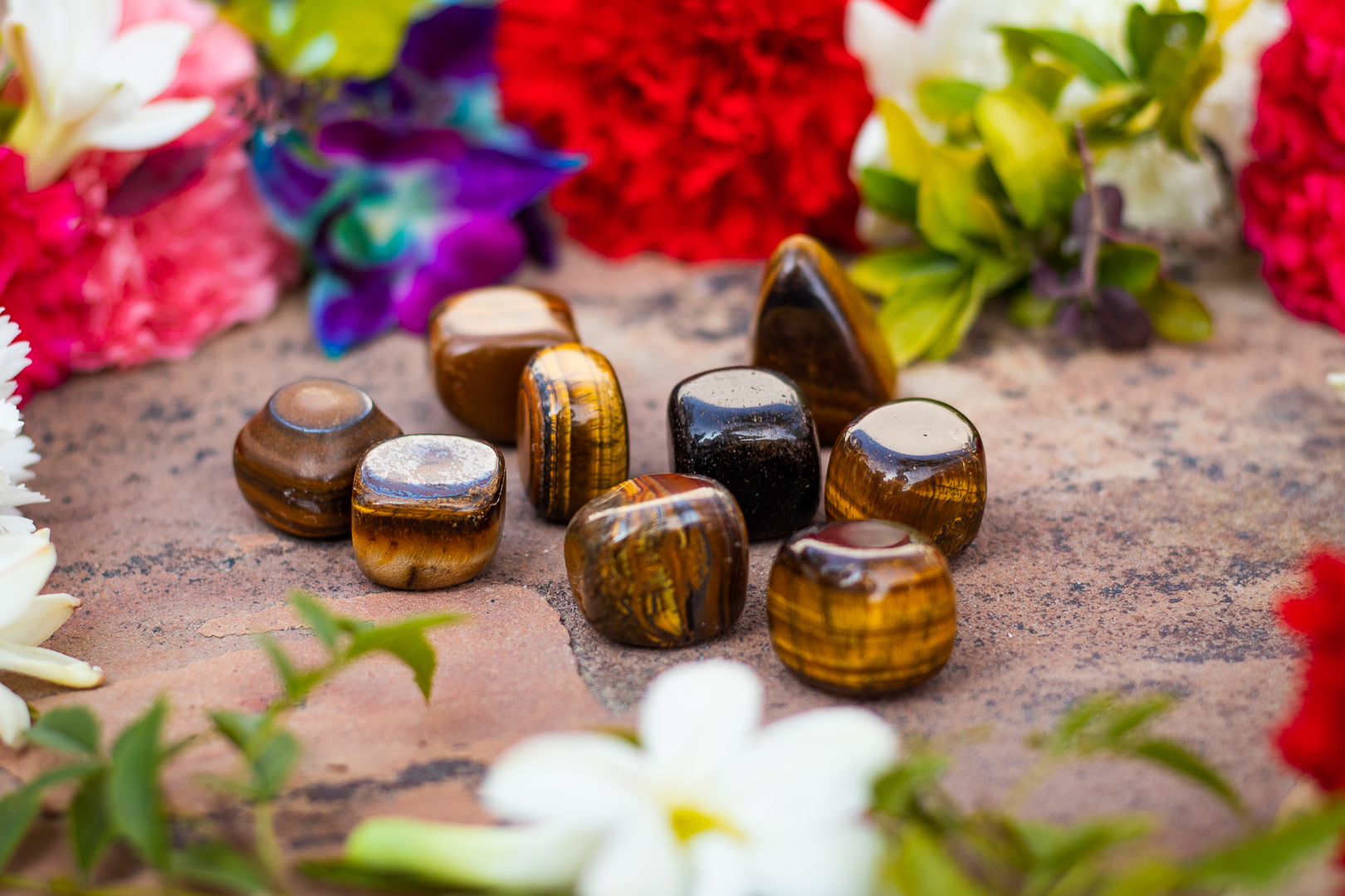 Tiger Eye Stone Tumbles Pack of 100 Grams