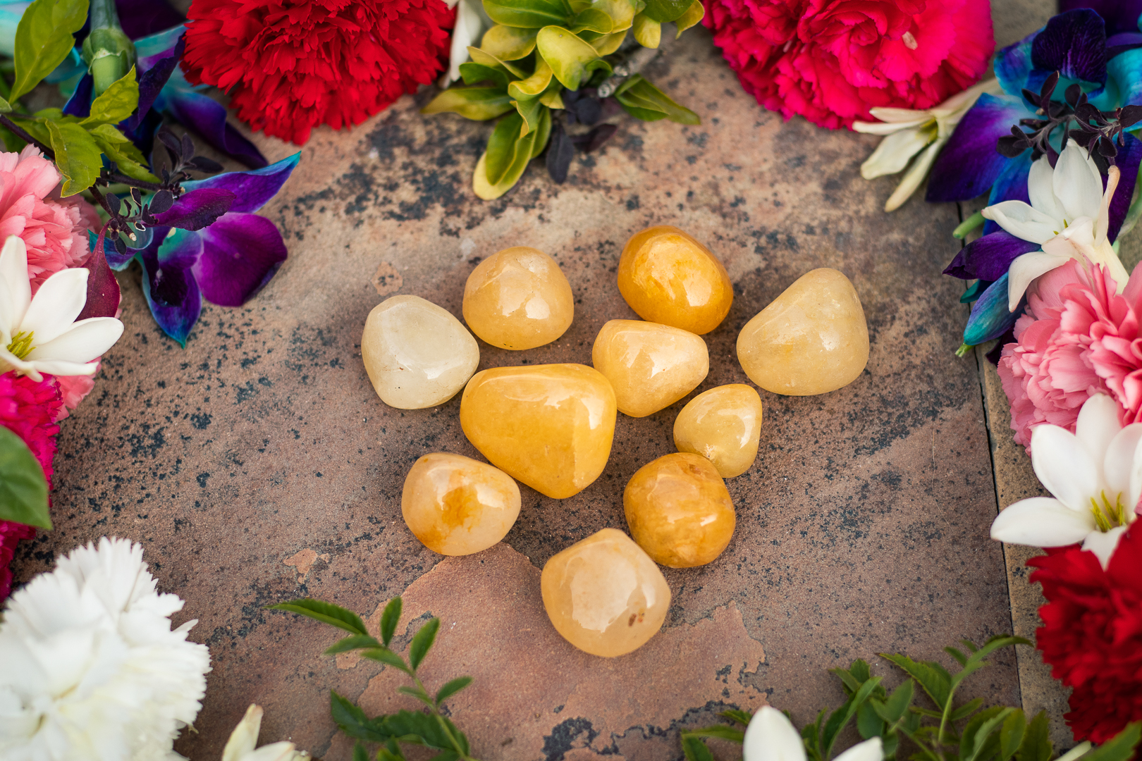 Yellow Jasper Stone Tumbles Pack of 100 Grams