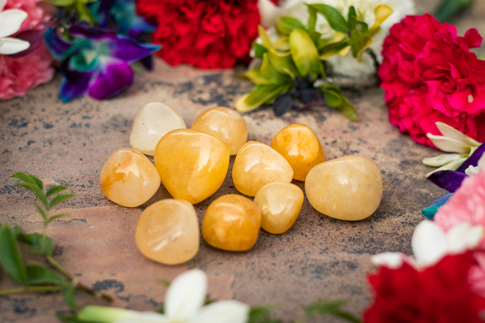 Yellow Jasper Stone Tumbles Pack of 100 Grams