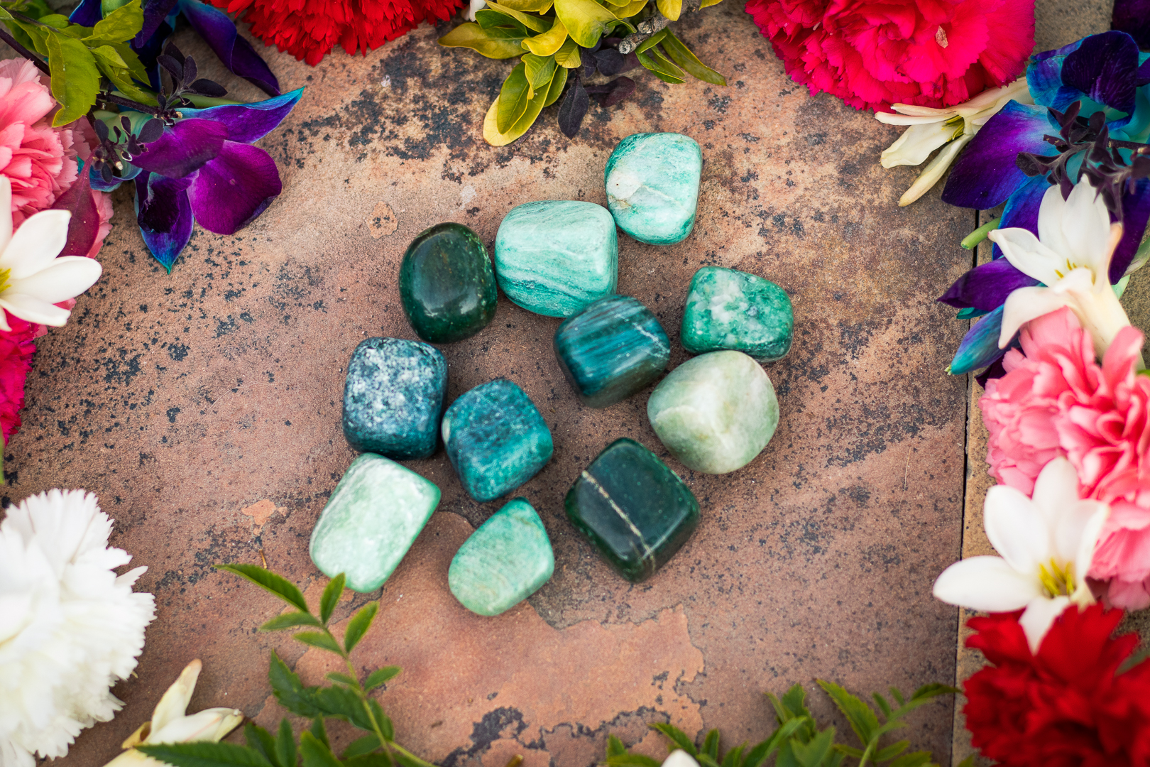 Green Aventurine Stone Tumbles Pack of 100 Grams