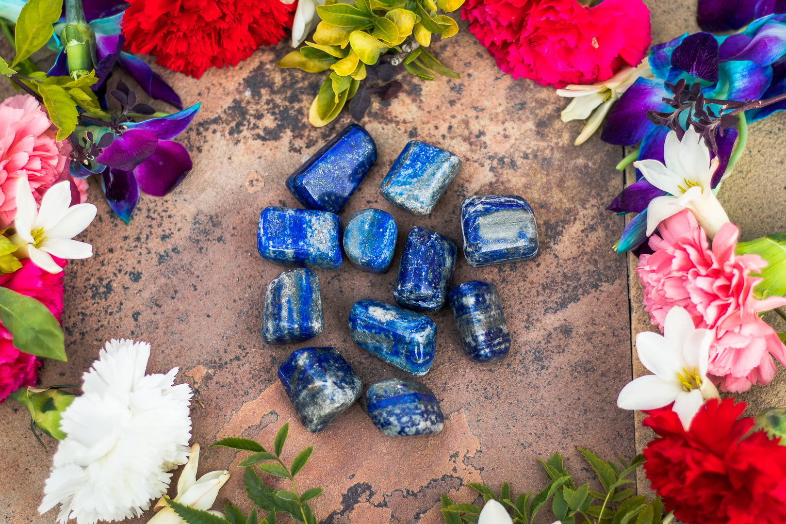 Lapis Lazuli Stone Tumbles Pack of 100 Grams