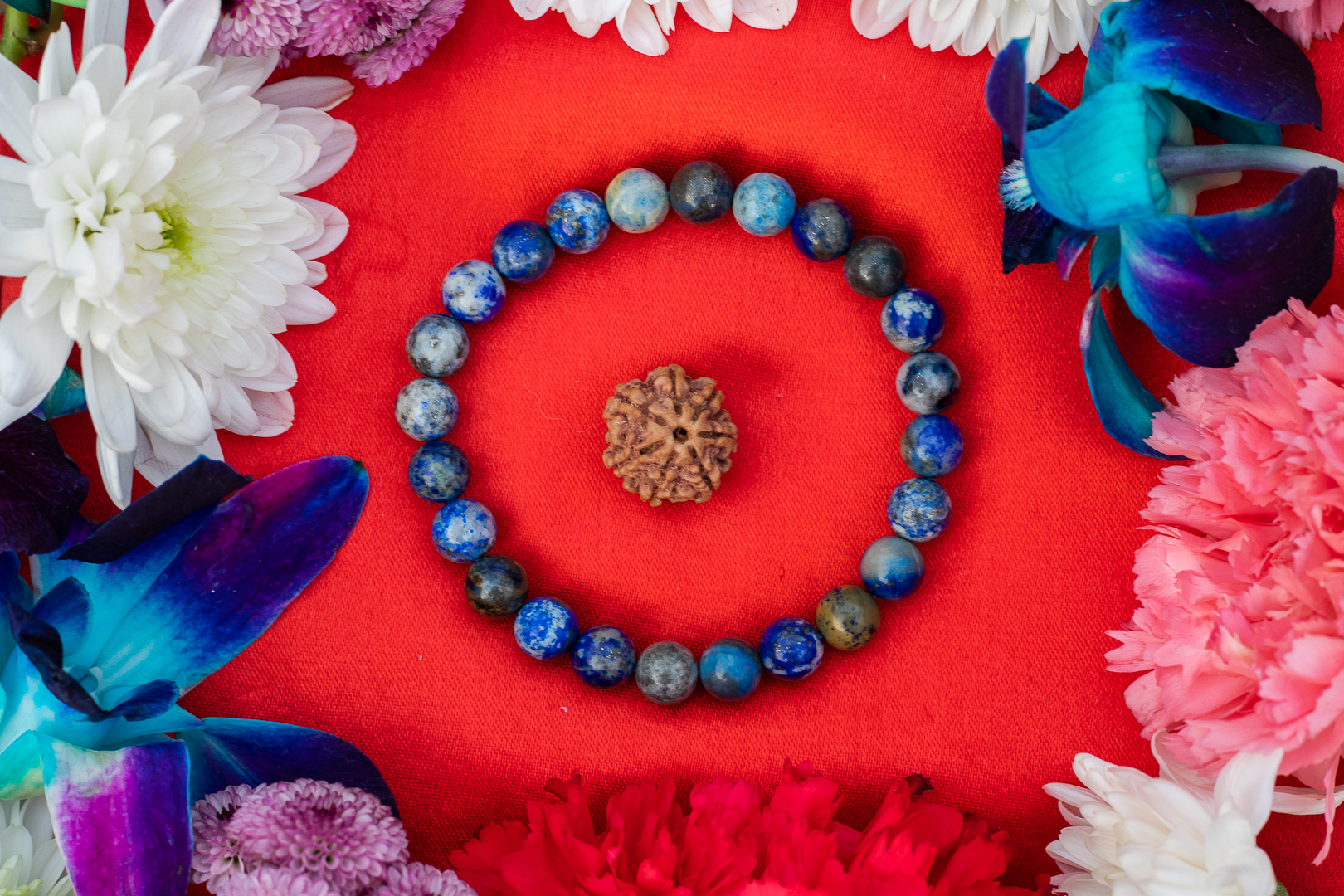 7 Mukhi Nepali Rudraksh Lapis Lazuli For Boosting Career