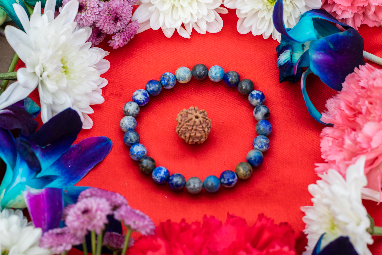 7 Mukhi Nepali Rudraksh Lapis Lazuli For Boosting Career