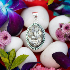 Image of Golden Pyrite Pendant