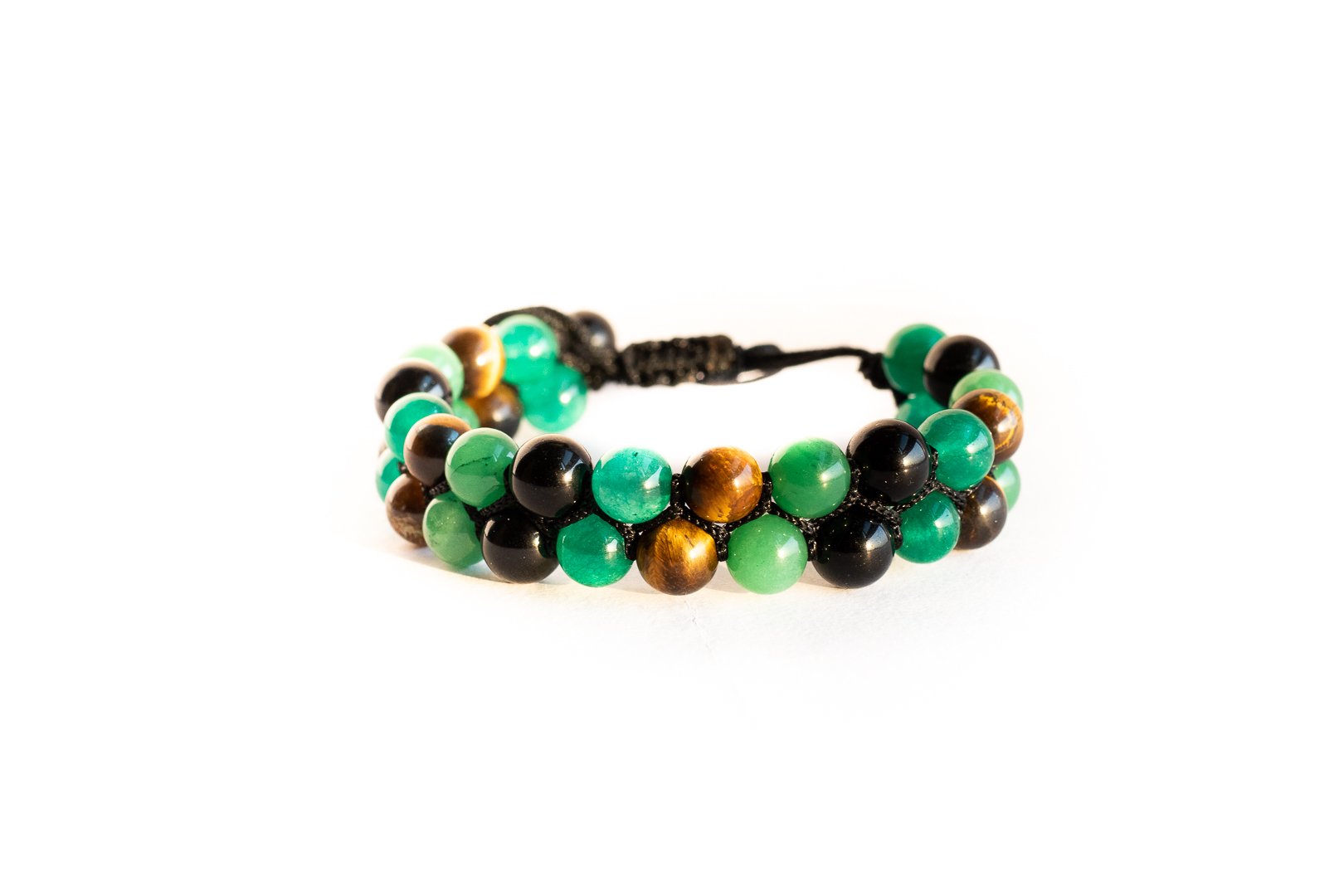 Green Aventurine Tiger Eye Black Onyx Green Jade Money Making Evil Eye Protection