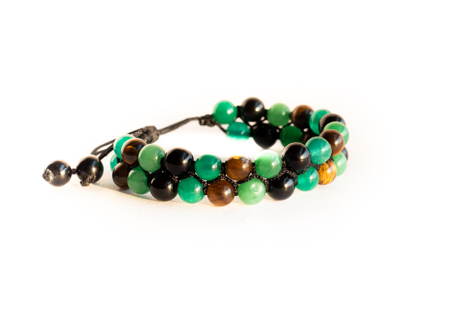Green Aventurine Tiger Eye Black Onyx Green Jade Money Making Evil Eye Protection