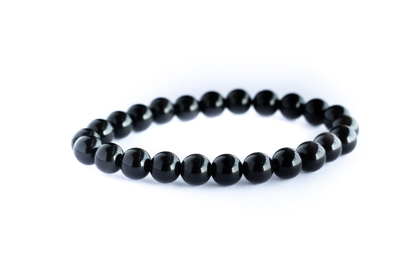 Black Obsidian Stone Bracelet