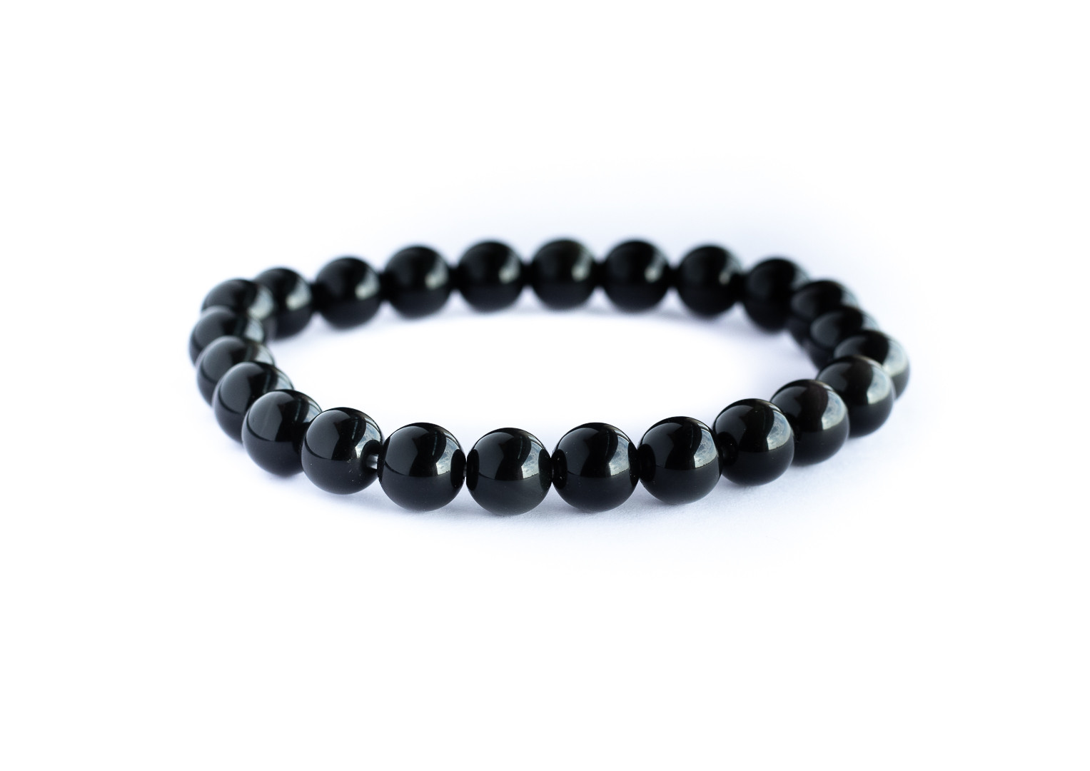 Black Obsidian Stone Bracelet