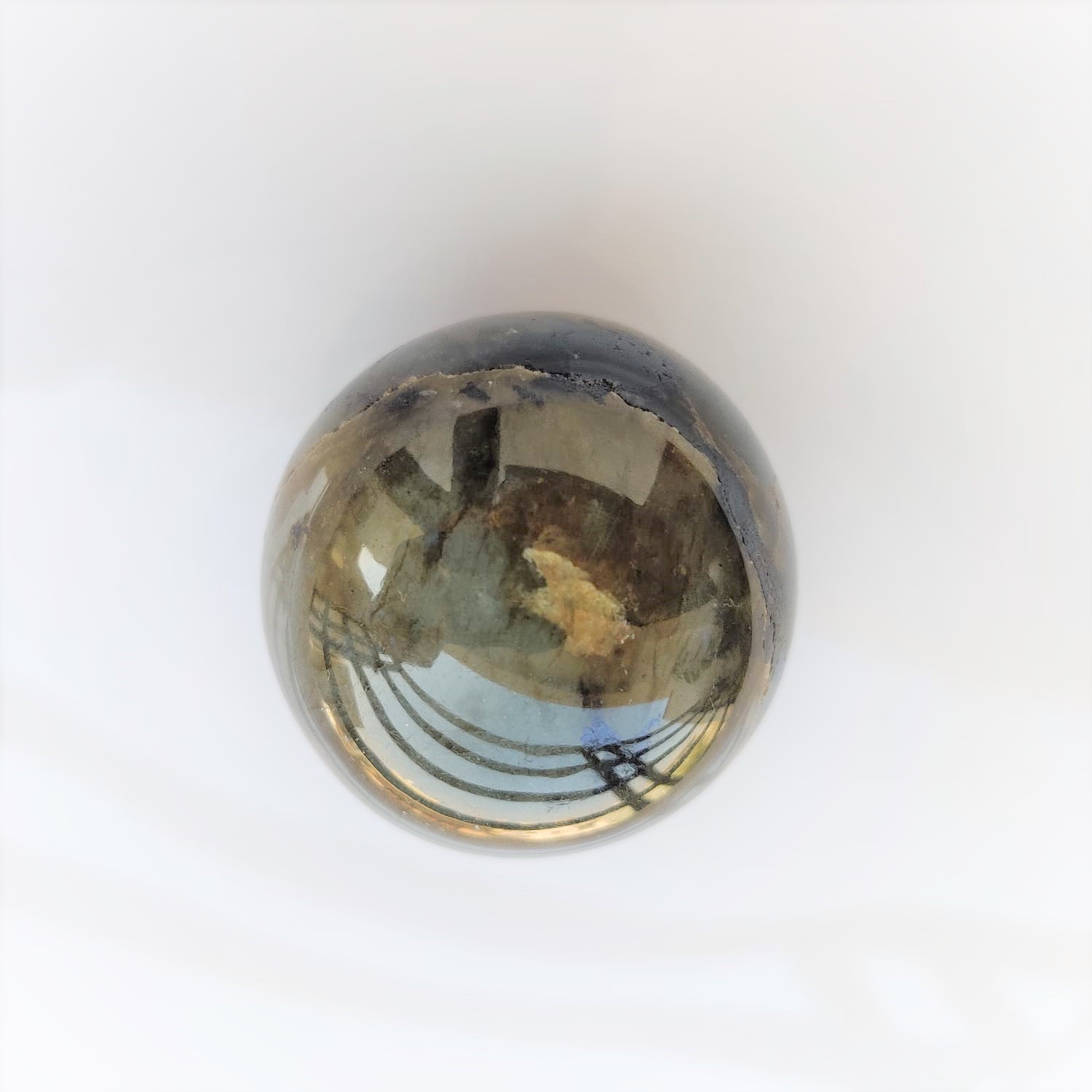 Labradorite Stone Ball Shield for auras protection against negativity