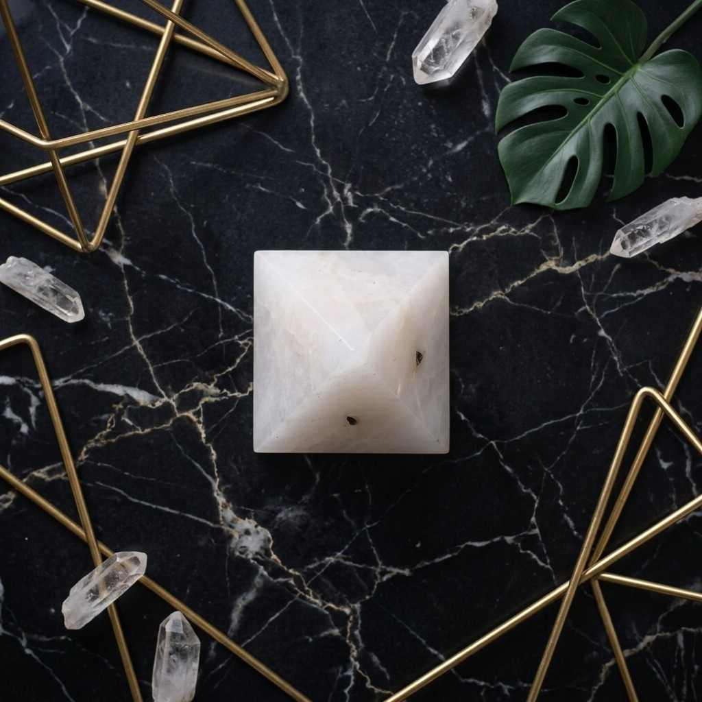 Moonstone Pyramid - To Support Emotions
