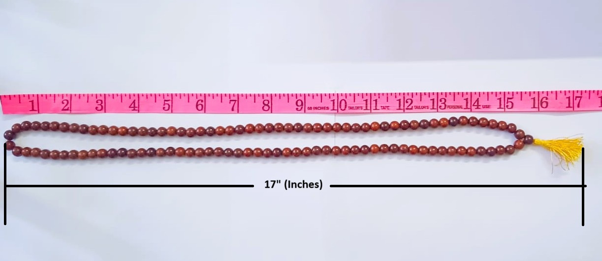Lal Chandan Mala Red Sandalwood Mala - 1081 Beads