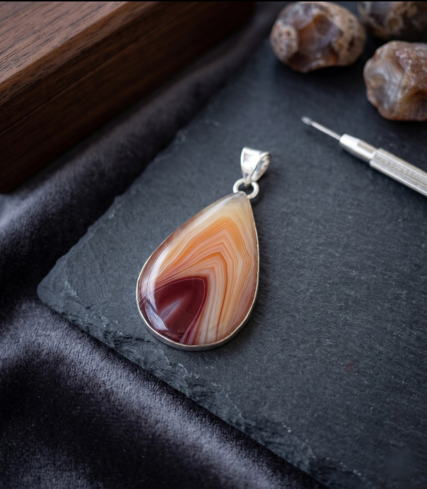 Image of Caramel Pink Pendant