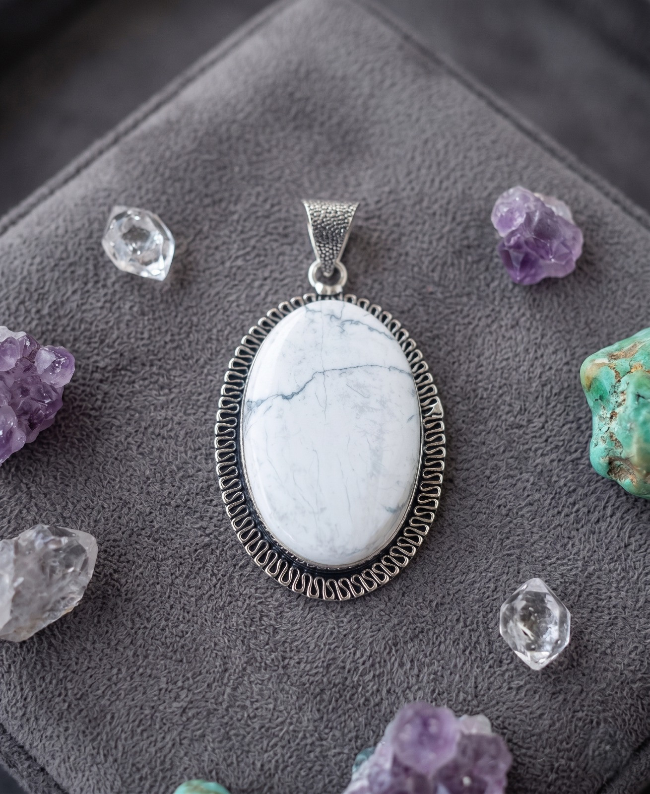 Howlite Stone Pendant