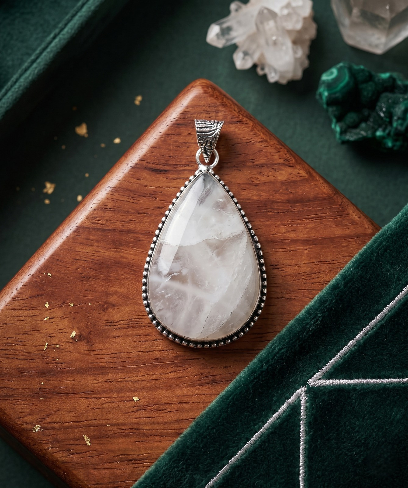 Clear Quartz Stone Pendant