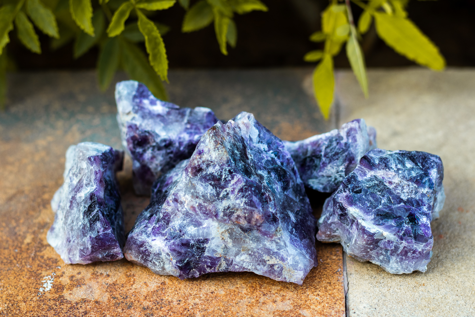 Raw Amthetyst Stones - Good for skin constructive thinking future