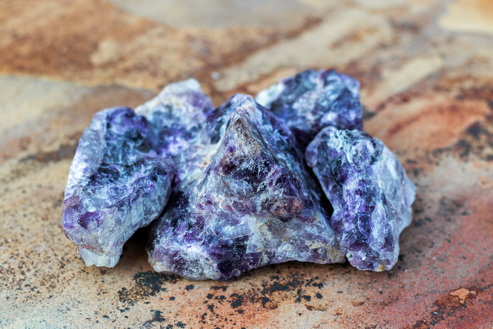 Raw Amthetyst Stones - Good for skin constructive thinking future