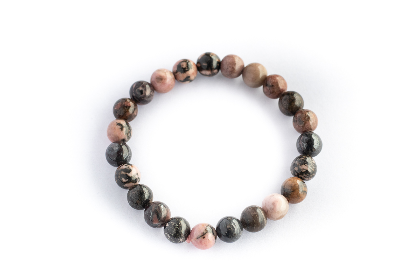 Rhodonite stone bracelet
