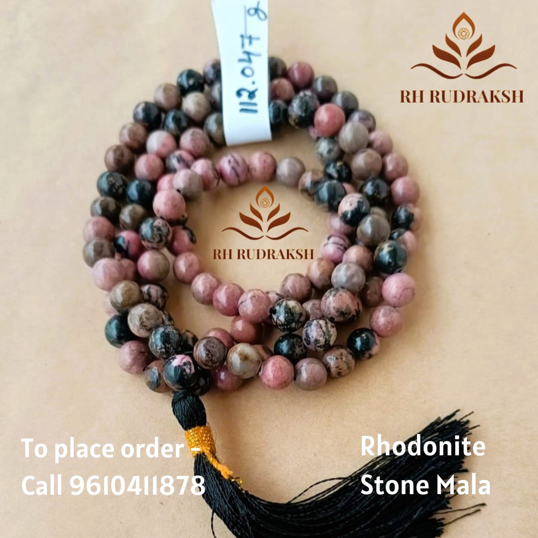 Rhodonite Stone Mala