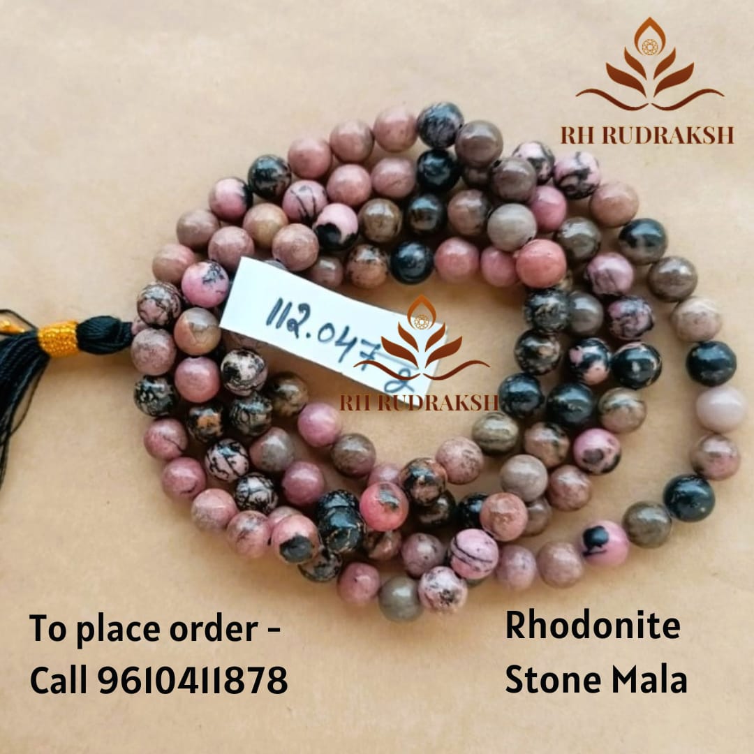 Rhodonite Stone Mala