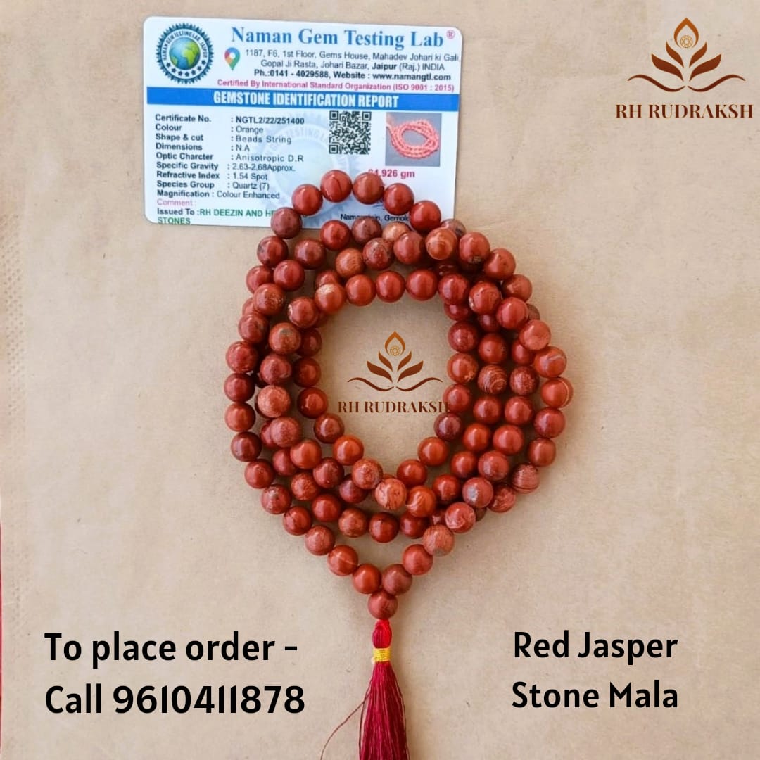 Red Jasper Stone Mala