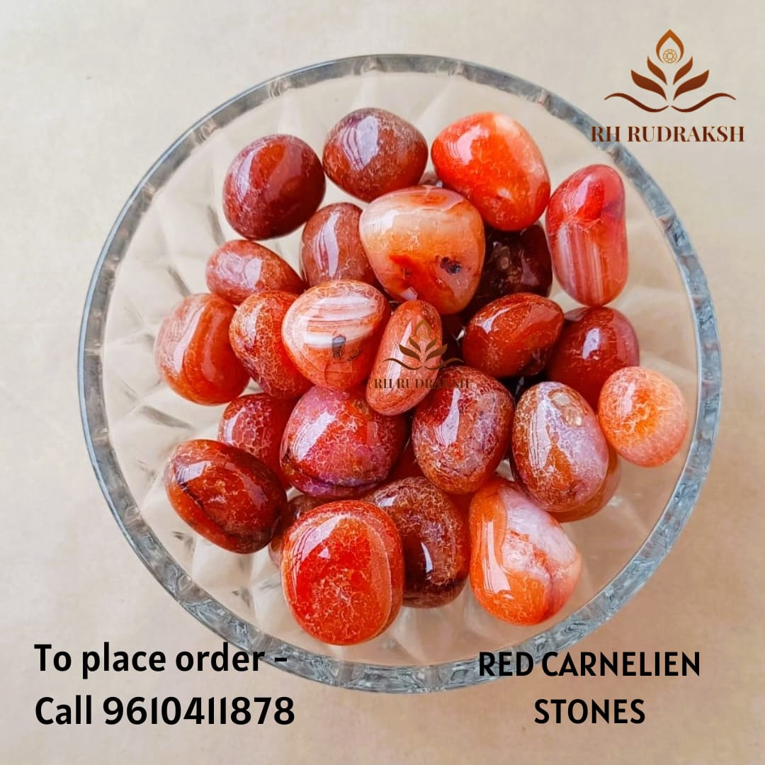 Red Carnelian Stone Tumbles Pack of 100 Grams