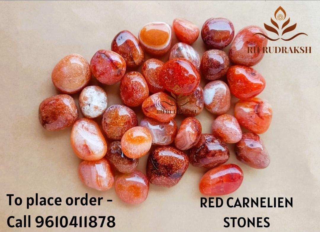 Red Carnelian Stone Tumbles Pack of 100 Grams