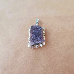 Image of Raw Amethyst Stone Pendant