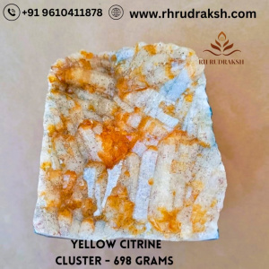 Image of Yellow Citrine Cluster - 698 Grams