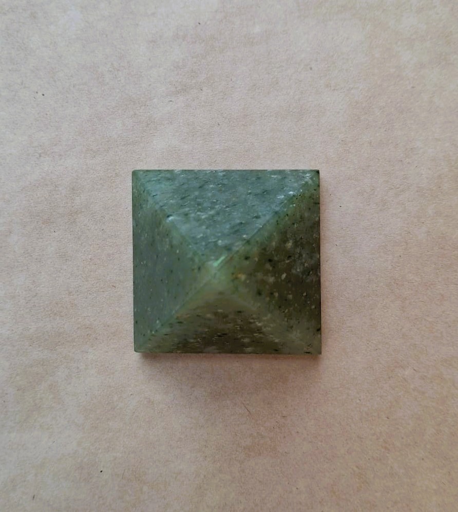 Green Aventurine Pyramid - Stone of Opportunity