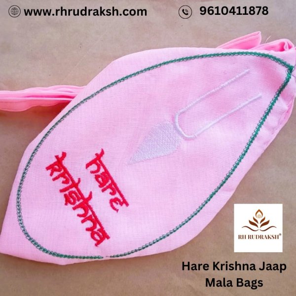 Image of Hare Krishna Jaap Mala Bags (Gomukh Chanting Bags)