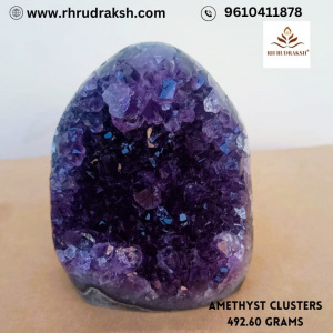 Image of Amethyst Stone Clusters - 492.60 Grams