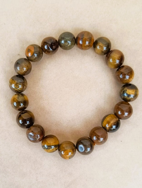 Image of Tiger Eye Stone Bracelet (10MM)