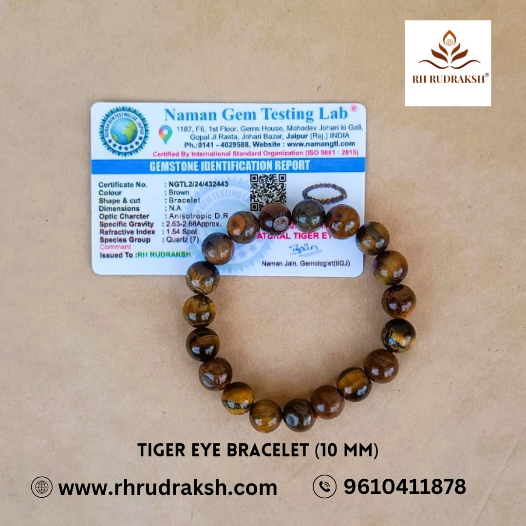 Tiger Eye Stone Bracelet 10MM
