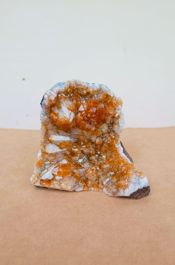 Yellow Citrine Cluster - 579 Grams