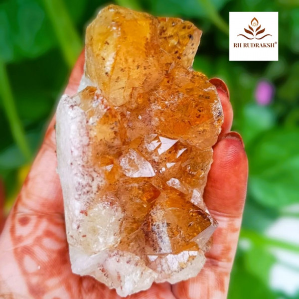 Image of Yellow Citrine Cluster - 159.10 Grams
