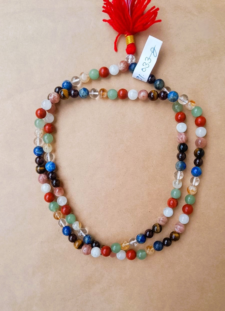 Nav Grah Stones Mala - 8MM 108 Beads