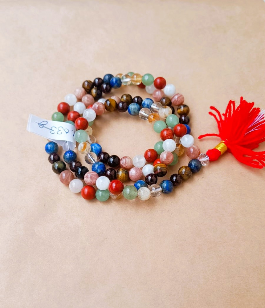 Image of Nav Grah Stones Mala - 8MM (108 Beads)