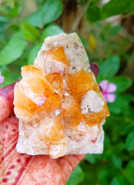 Image of Yellow Citrine Cluster - 253.20 Grams