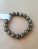 Golden Pyrite Stone Bracelet - 10MM