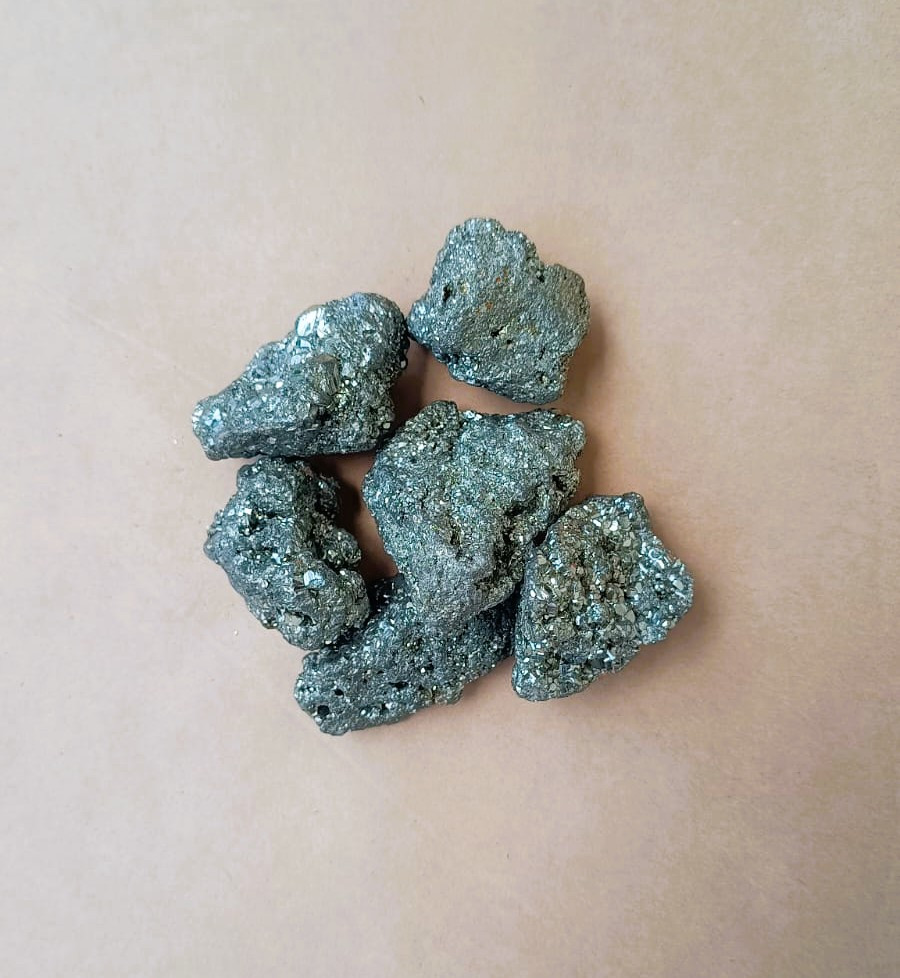 Golden Pyrite Raw Tumbles