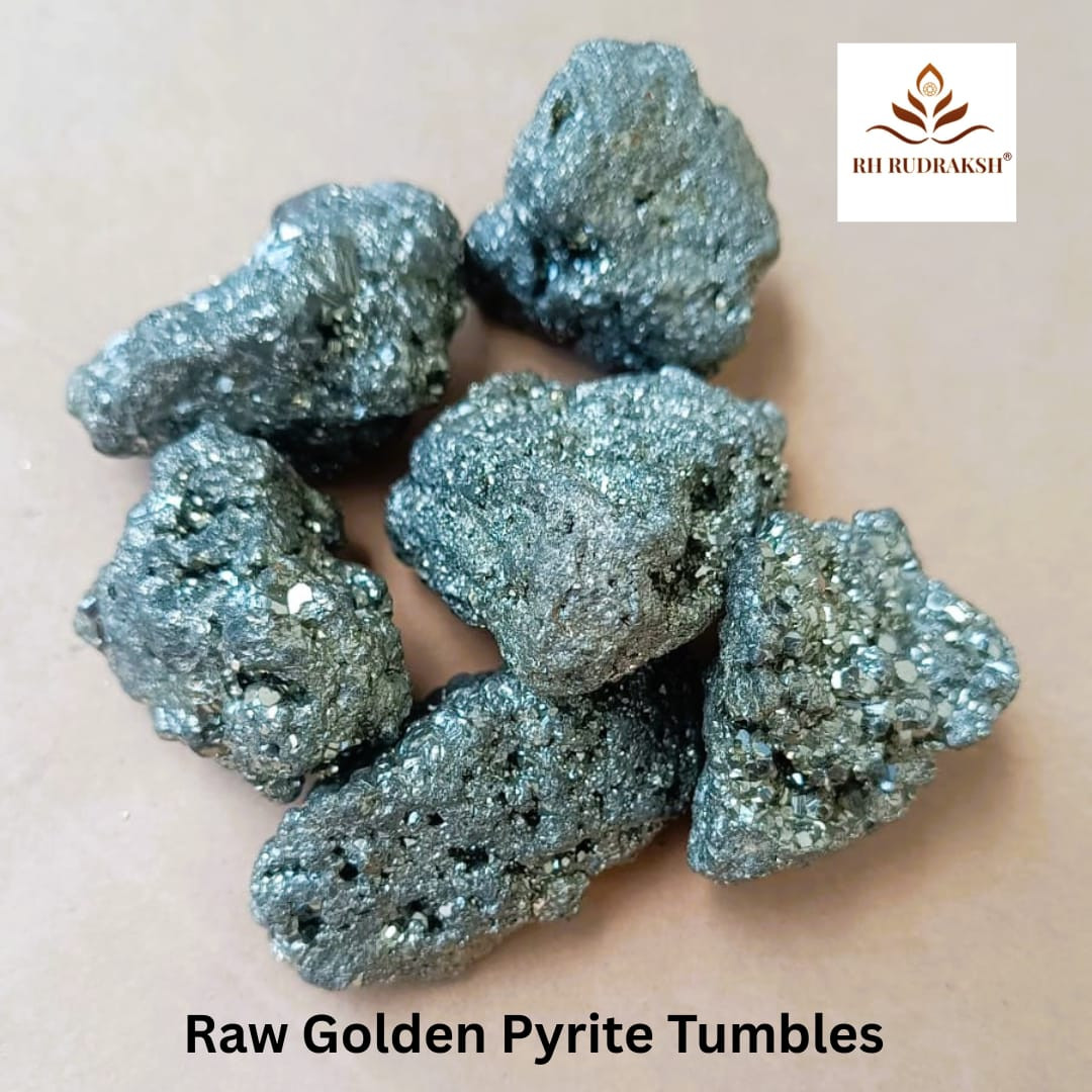 Golden Pyrite Raw Tumbles