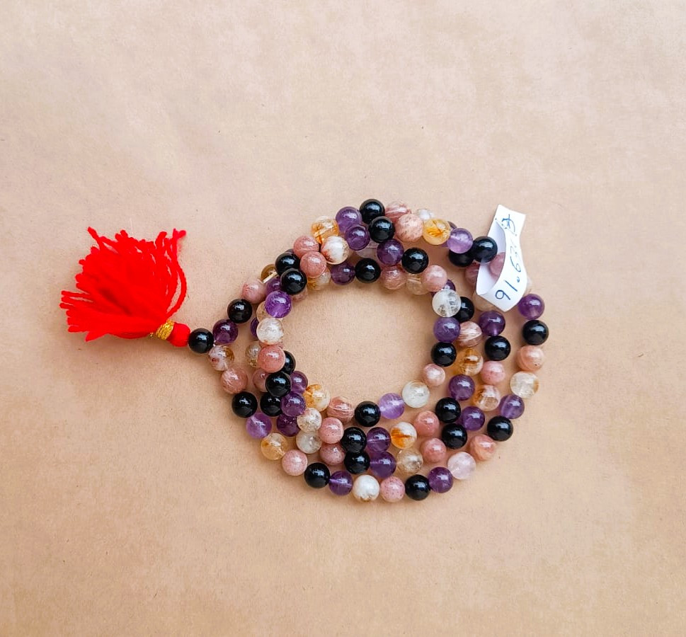 4 Stones Mala - For Financial  Career Growth