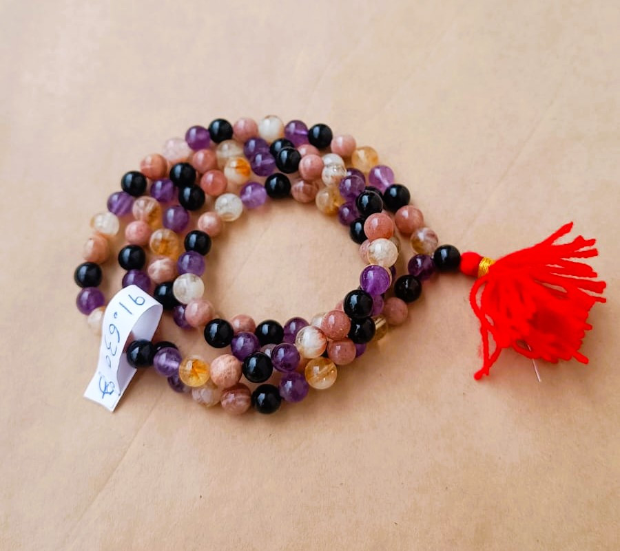 4 Stones Mala - For Financial  Career Growth