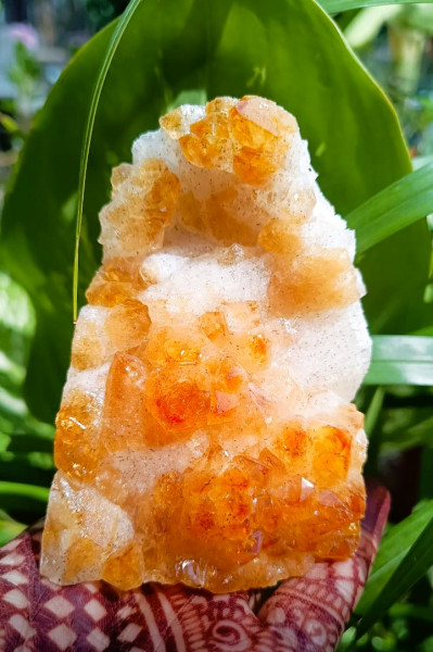 Image of Yellow Citrine Cluster - 397.90 Grams (Approx.)