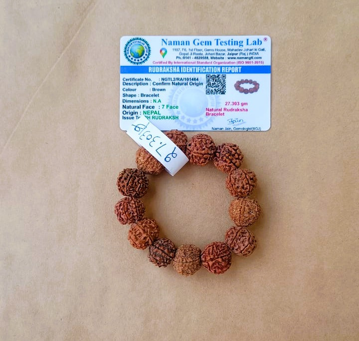 7 Mukhi Nepali Rudraksh Bracelet