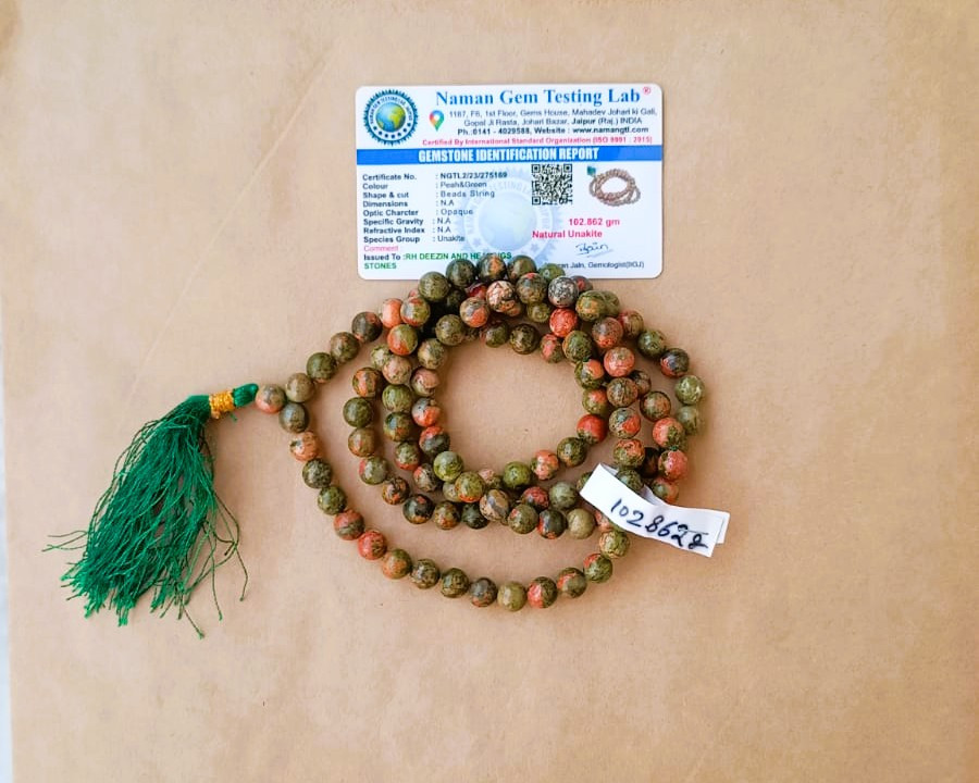 Unakite Stone Mala