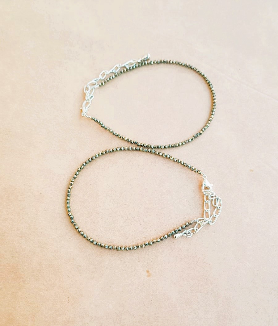 Pyrite Anklet - Pair of two