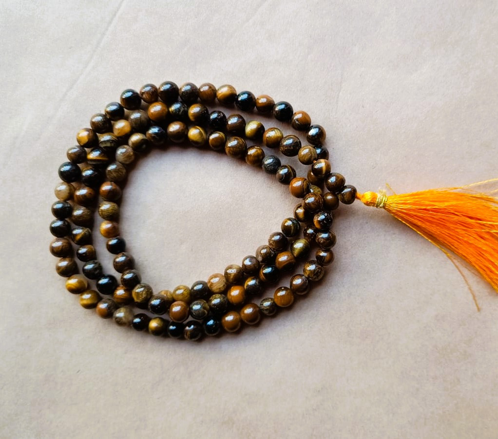 Tiger Eye Stone Mala 6MM