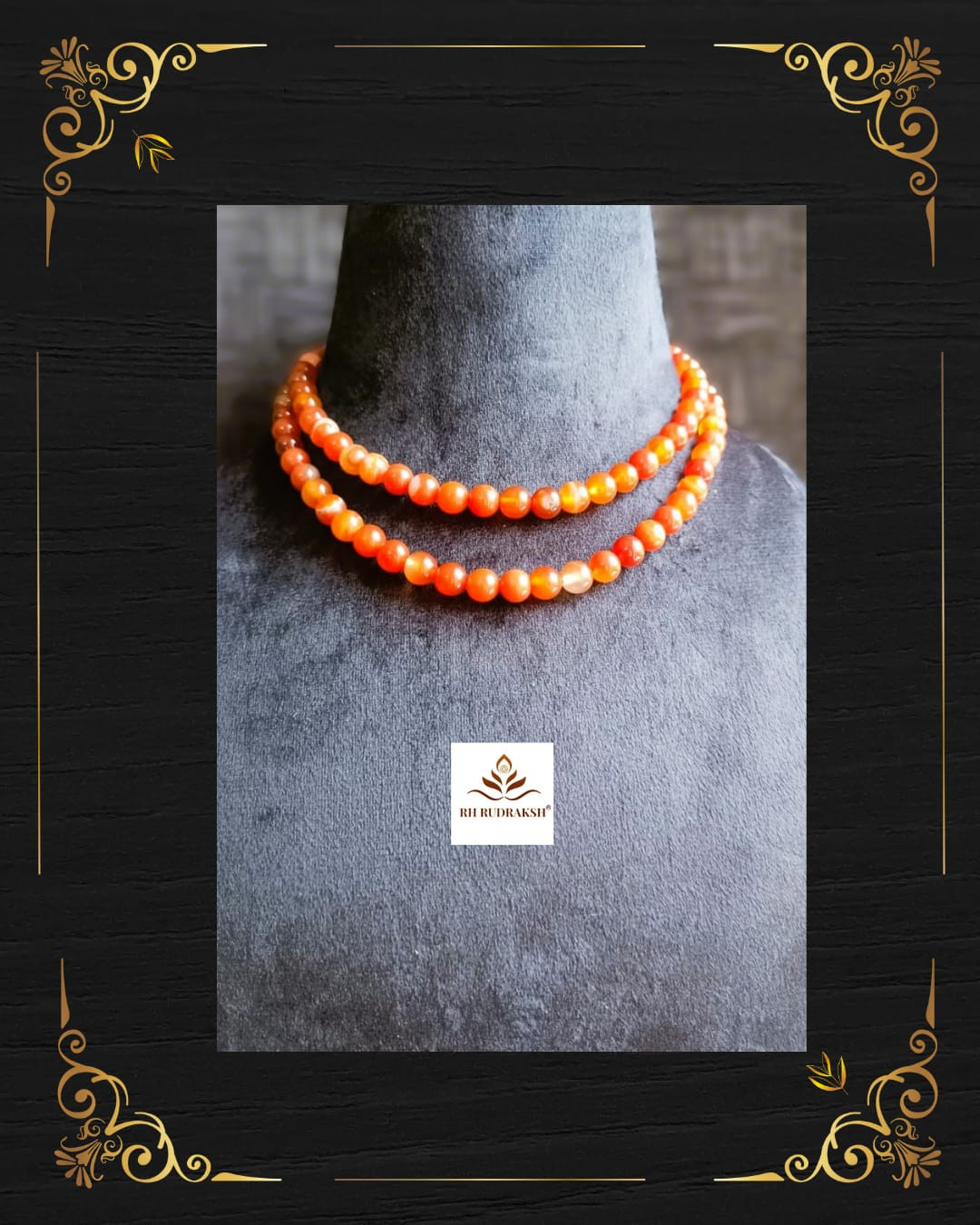 Laal Hakik Stone Mala