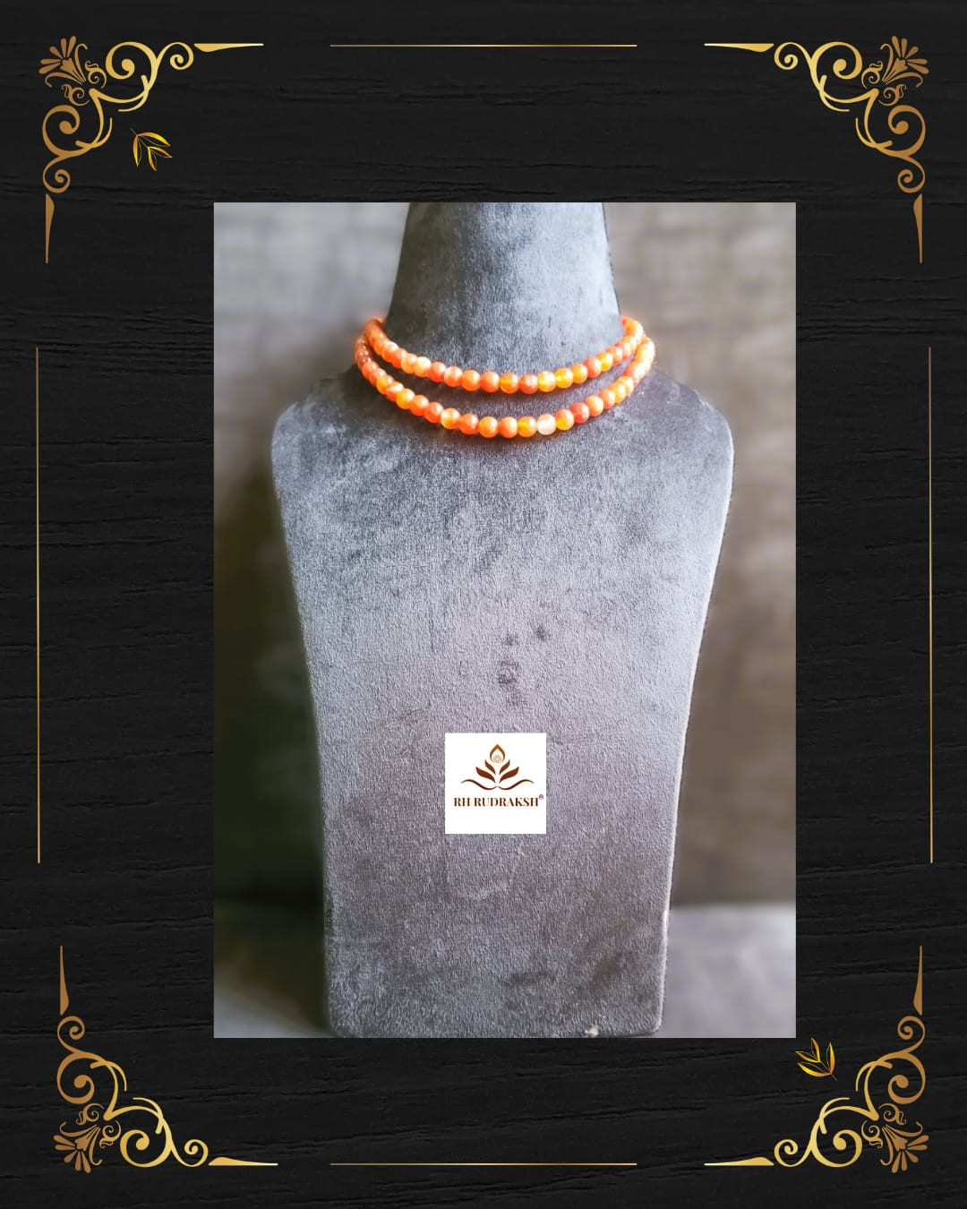 Laal Hakik Stone Mala